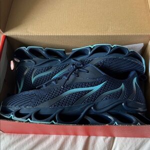 Stylish Navy and Teal Sneakers